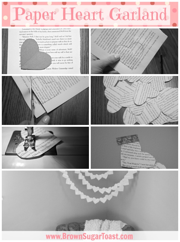 paper heart garland