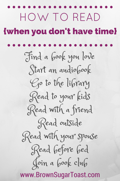 How to Read {when you don’t have time} :: 9 tips