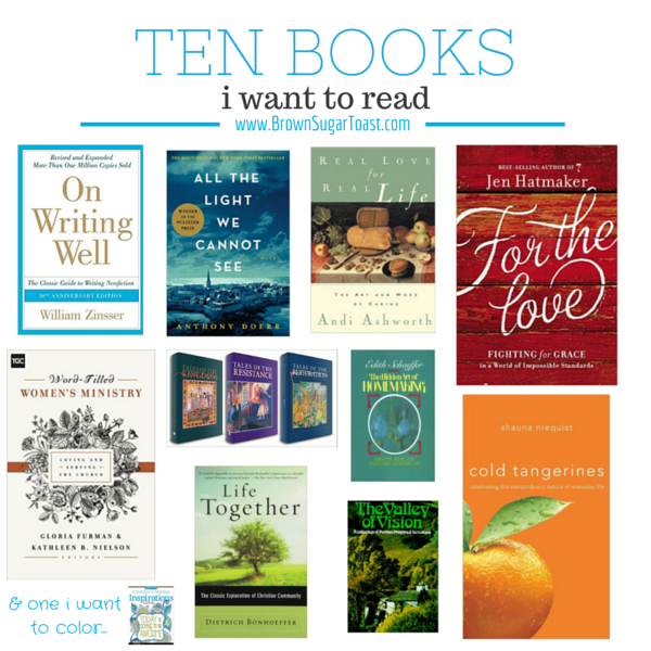 10 Books I Want to Read