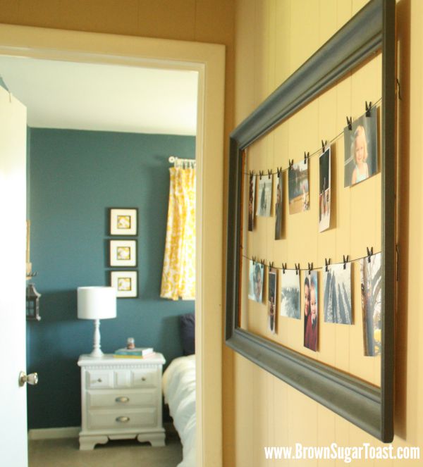 DIY :: picture holder from a large frame