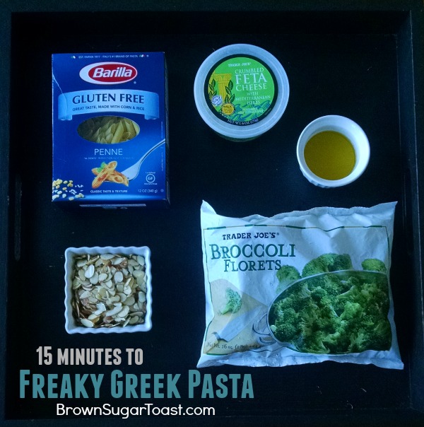 Freaky Greek Pasta [dinner in 15 minutes]